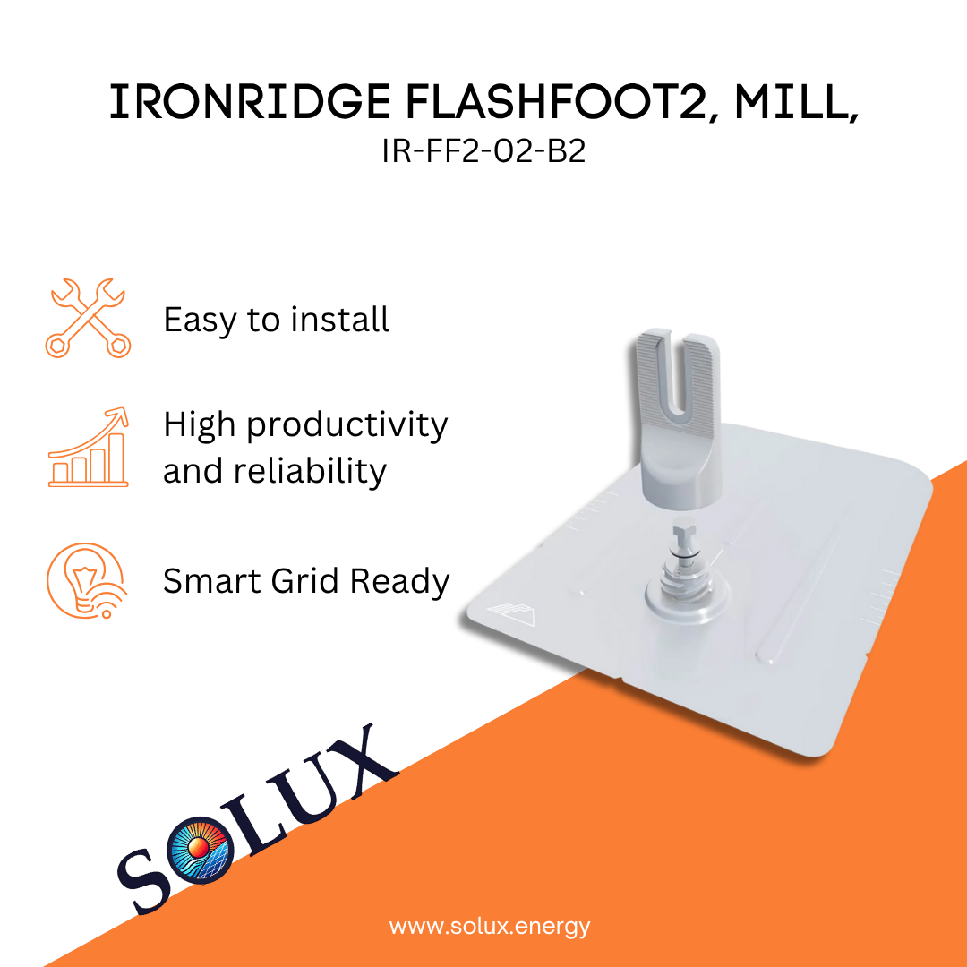 This is an image of FlashFoot 2 - Ironridge Mill 8" Narrow Mount 