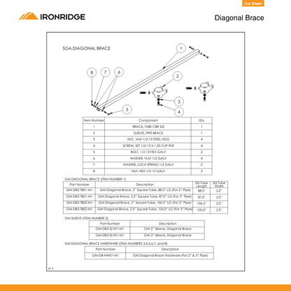 IR-GM-DB-HW01-M1 hardware braces​