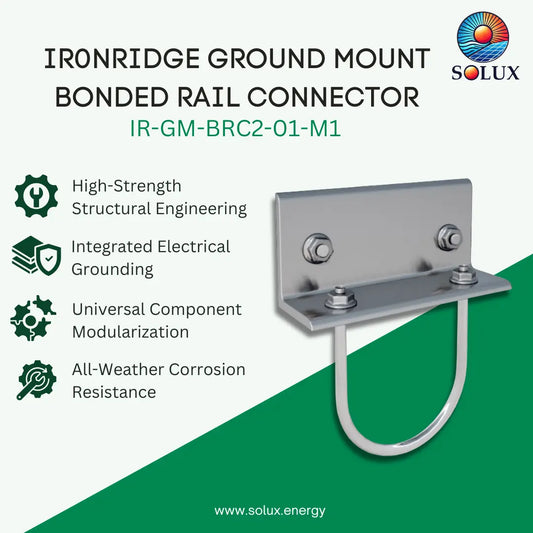 Ironridge Ground Mount Bonded Rail Connector - 3" (Priced as each)