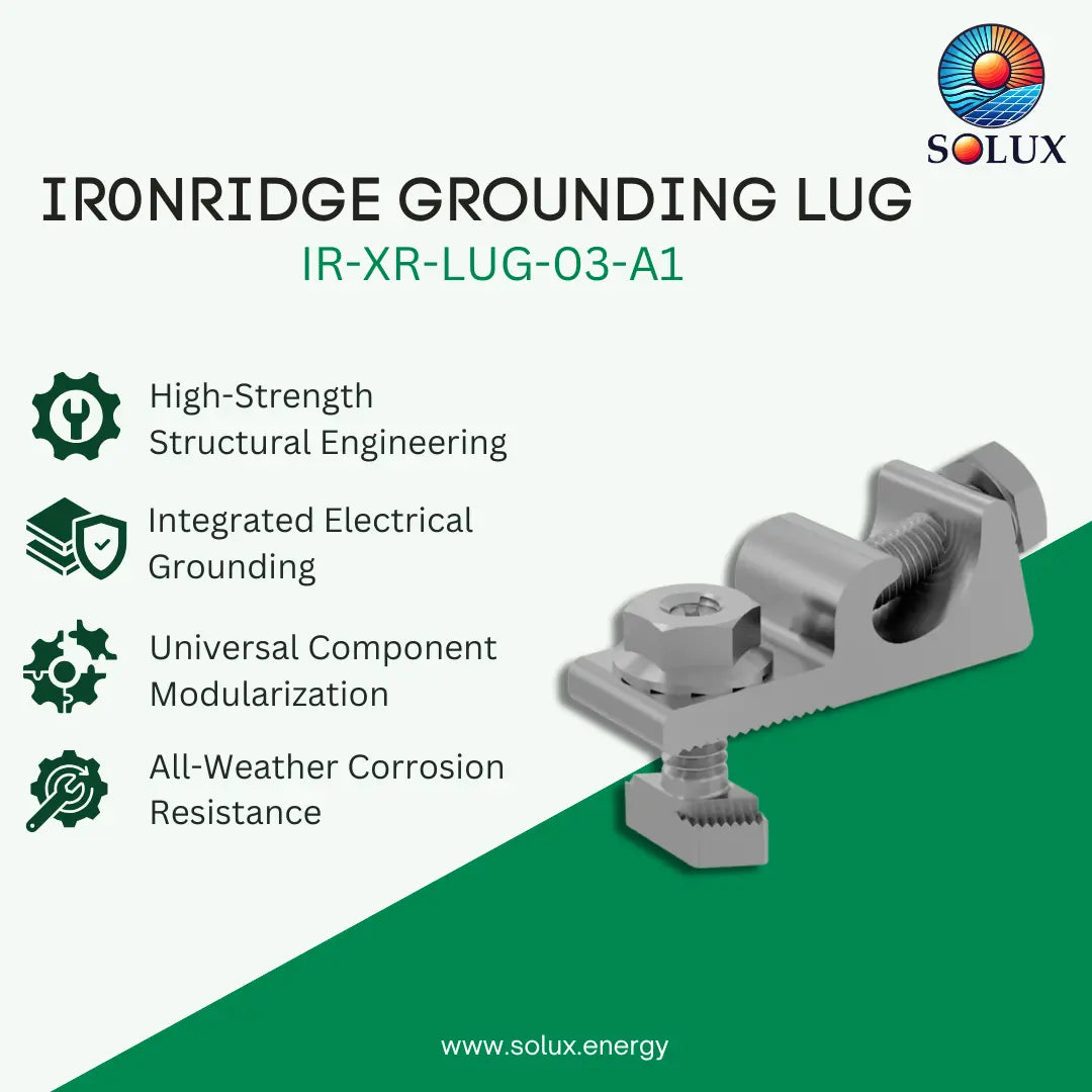 IronRidge IR-XR-LUG-03-A1 Grounding Lug, Low Profile (Priced as each)