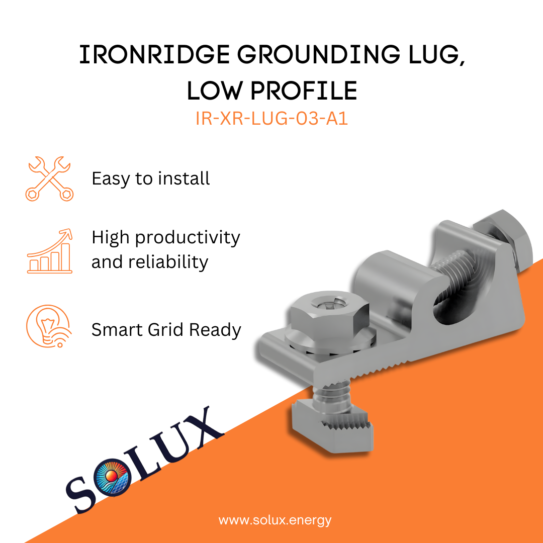 This is an image of Iron Ridge Grounding Low Profile Lug