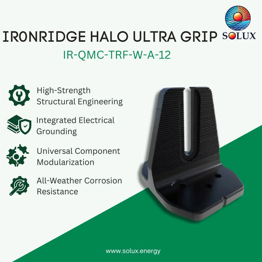 Ironridge Halo Ultra Grip, Black (Priced as each)
