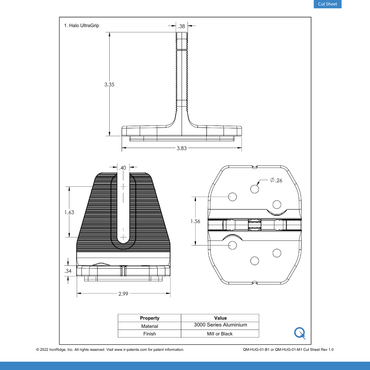 IR-QM-HUG-01-B1  clamp panel​