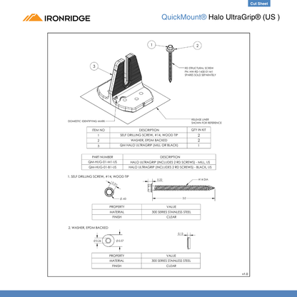 IR-QM-HUG-01-B1-US ultra clamp