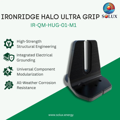 Ironridge Halo Ultra Grip, Mill (Priced as each)