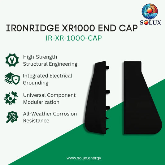 Ironridge Kit, End Cap XR1000 (Priced as Bag of 10 sets)