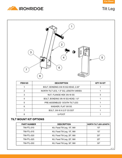 IR-TM-FTL-020 mounting legs​