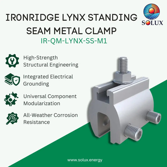 Ironridge Lynx Standing Seam Metal Clamp (incl. Clamp to L-Foot HW) (Priced as each)