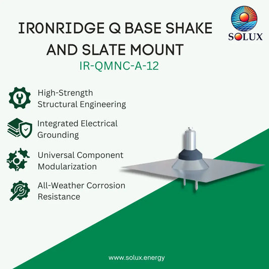 Ironridge QBase Metal, Shake & Slate, 3.25" Post - 3.75" Net, 18" x 18", Mill (Priced as each)