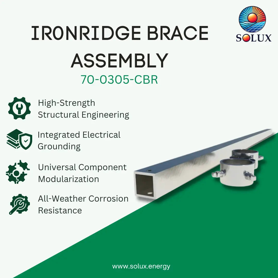 Ironridge SGA 3” (9’) Brace Assembly, 5-Panel
