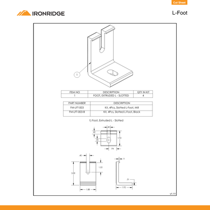 IR-LFT-03-M1 mounting brackets​