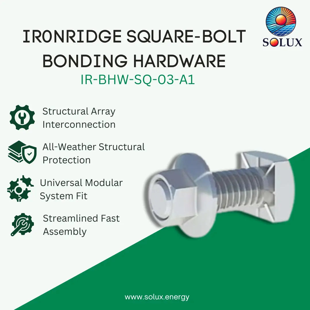 Ironridge Square-Bolt Bonding Hardware (Priced as each)