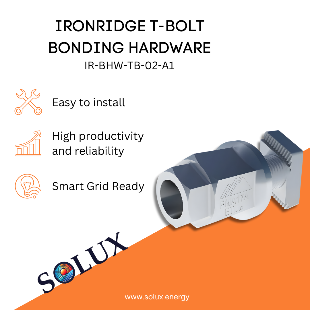 This is an image of Tbolts Bonding Hardware - Ironridge