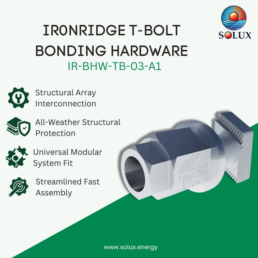 Ironridge T-Bolt Bonding Hardware (Priced as each)