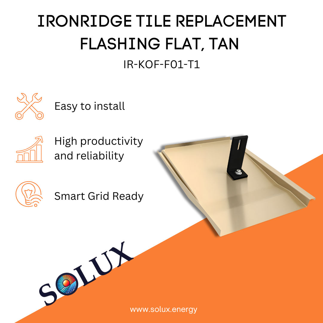 This is an image of Flat Roof Flashing - Ironridge Tile Replacement Tan