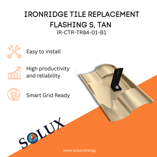 This is an image of Tan Tile Flashing Ironridge S Replacement