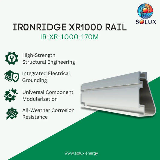 Ironridge XR1000, Rail 170" (14' 2" Feet) Mill (Priced as each)