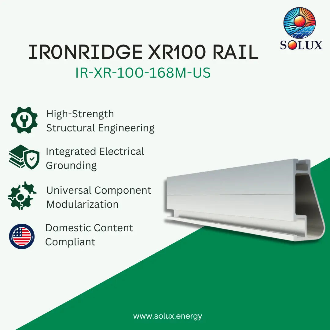 Ironridge XR100, Rail 204" (17 Feet) Clear (Priced as each)