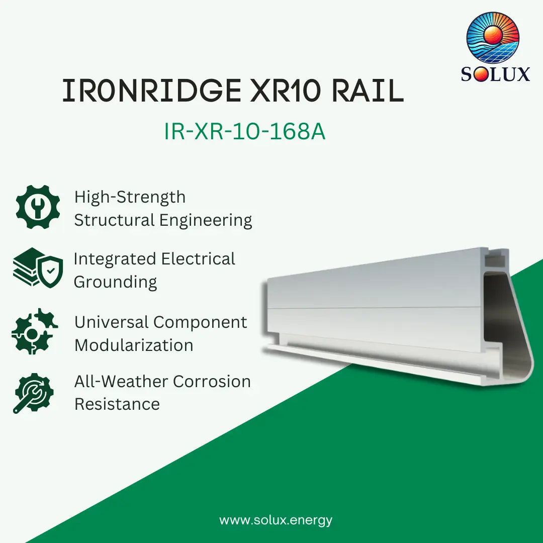 Ironridge XR10, Rail 168" (14 Feet) Clear (Priced as each)
