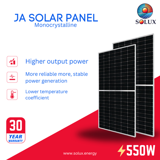 This is an image of JA 550W Solar Panels
