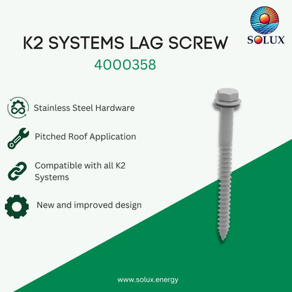 K2 Systems 4000358 D145/16 X 4“ Lag Screw