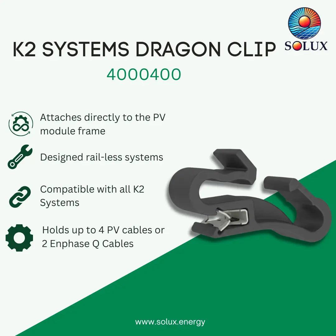 K2 Systems 4000400 4 Wire Dragon Clip