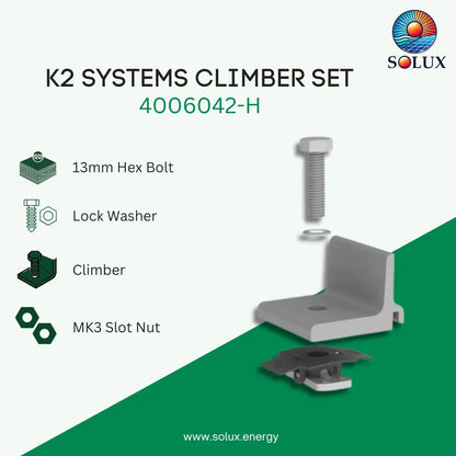K2 Systems 4006042-H CR 48-X, 48-XL, 80 Climber Set with Hole