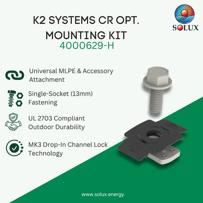K2 Systems 4000629-H CR Micro, Optimizer 13mm Mounting Kit