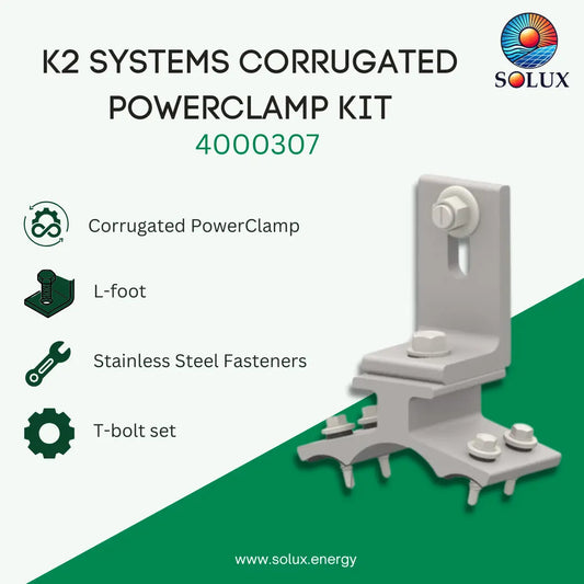 K2 Systems 4000307 Corrugated PowerClamp, Kit