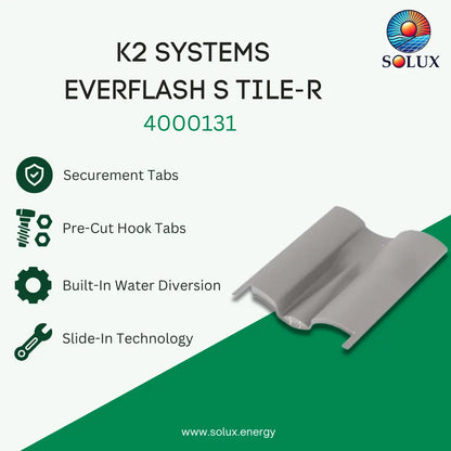 K2 Systems 4000131 EverFlash S Tile – R, Mill