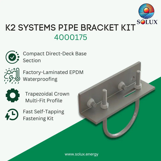 K2 Systems 4000175 3 inches Pipe Bracket Kit
