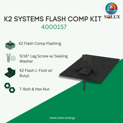 K2 Systems 4000157 Dark Flash Comp Kit