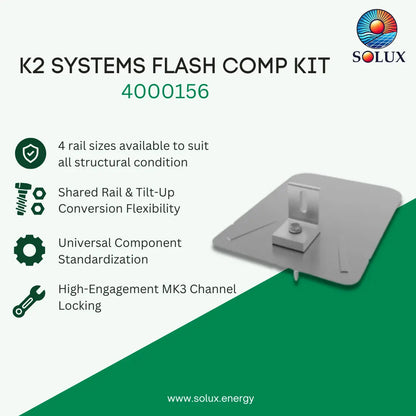 K2 Systems 4000156 Flash Comp Kit, Mill