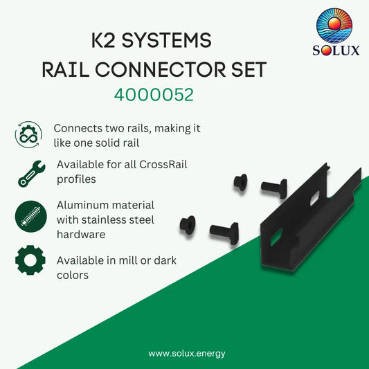 K2 Systems 4000052 Rail Connector CR 44-X, Set, Dark
