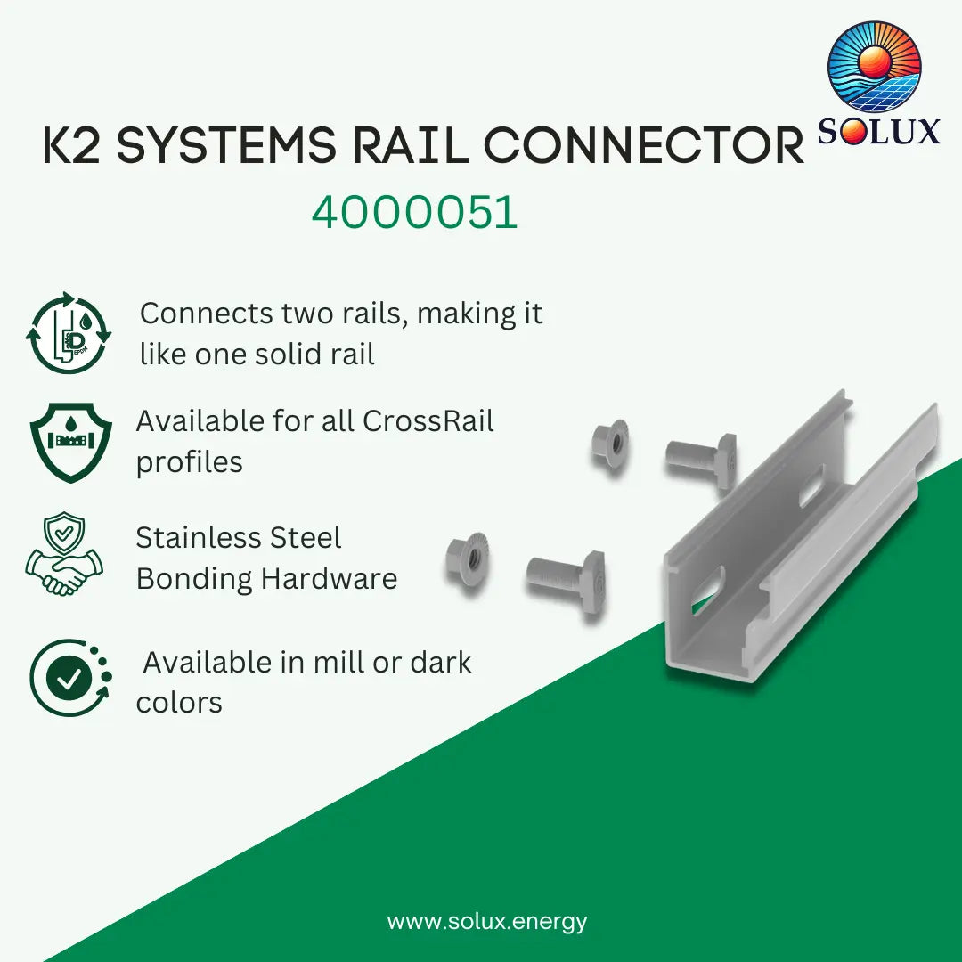 K2 Systems 4000051  CR 44-X, Mill Rail Connector Set