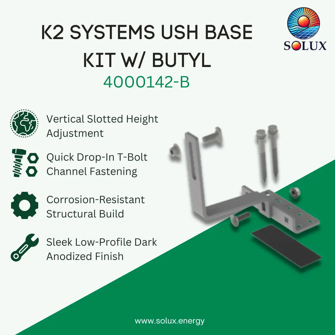 K2 Systems 4000142-B USH +2, 5.5" Base Kit, with Butyl