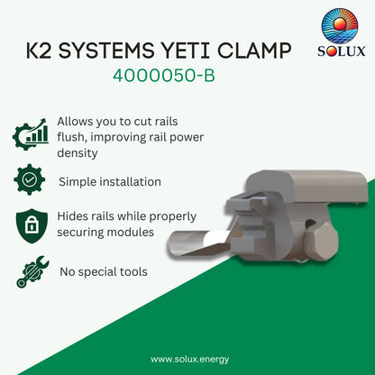 K2 Systems 4000050-B Yeti Clamp 2.0, Set