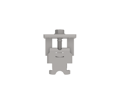 A product image of k2 systems 4000135 cross clamp in mill finish in white background