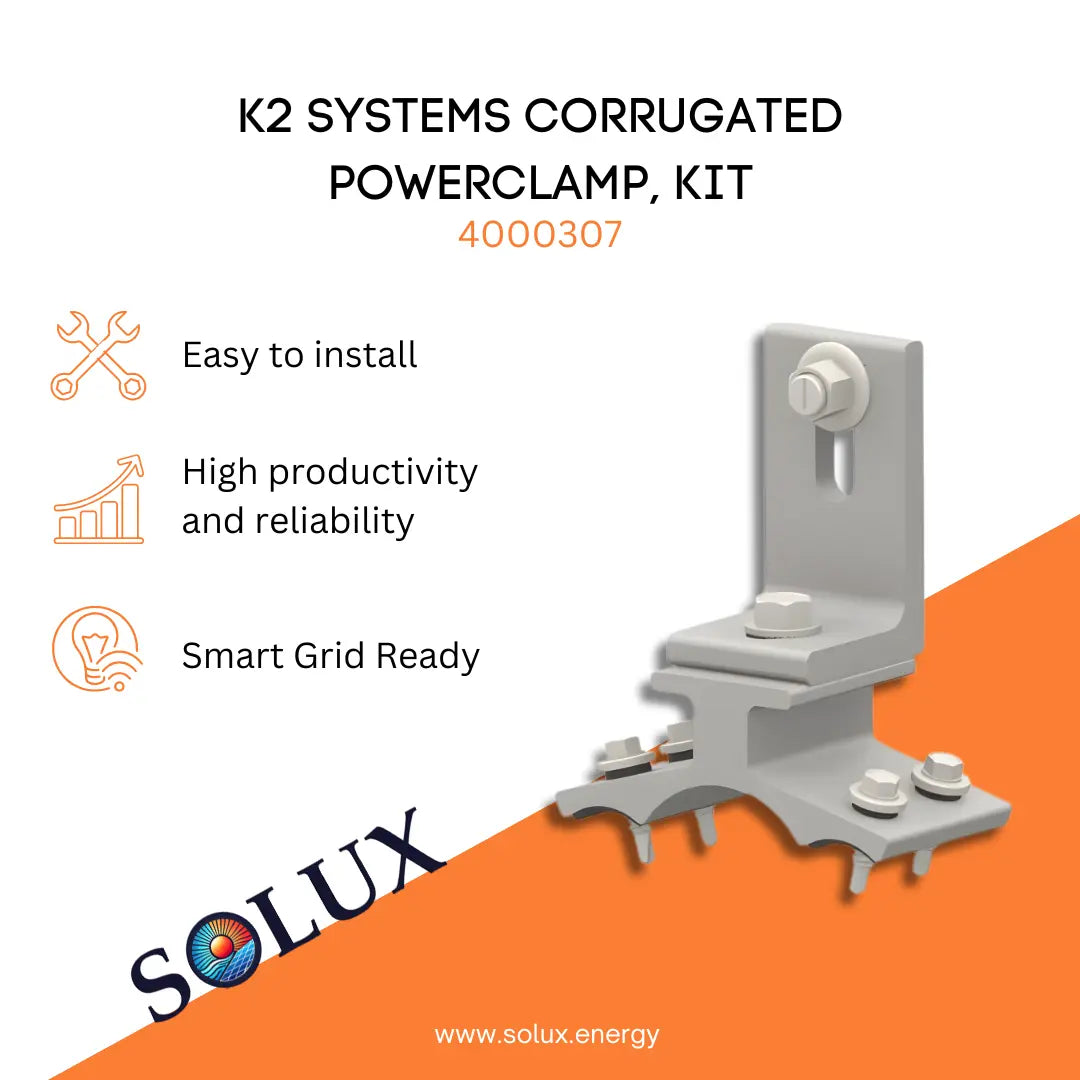 This is an image of Power Clamp Corrugated Kit | K2 Systems