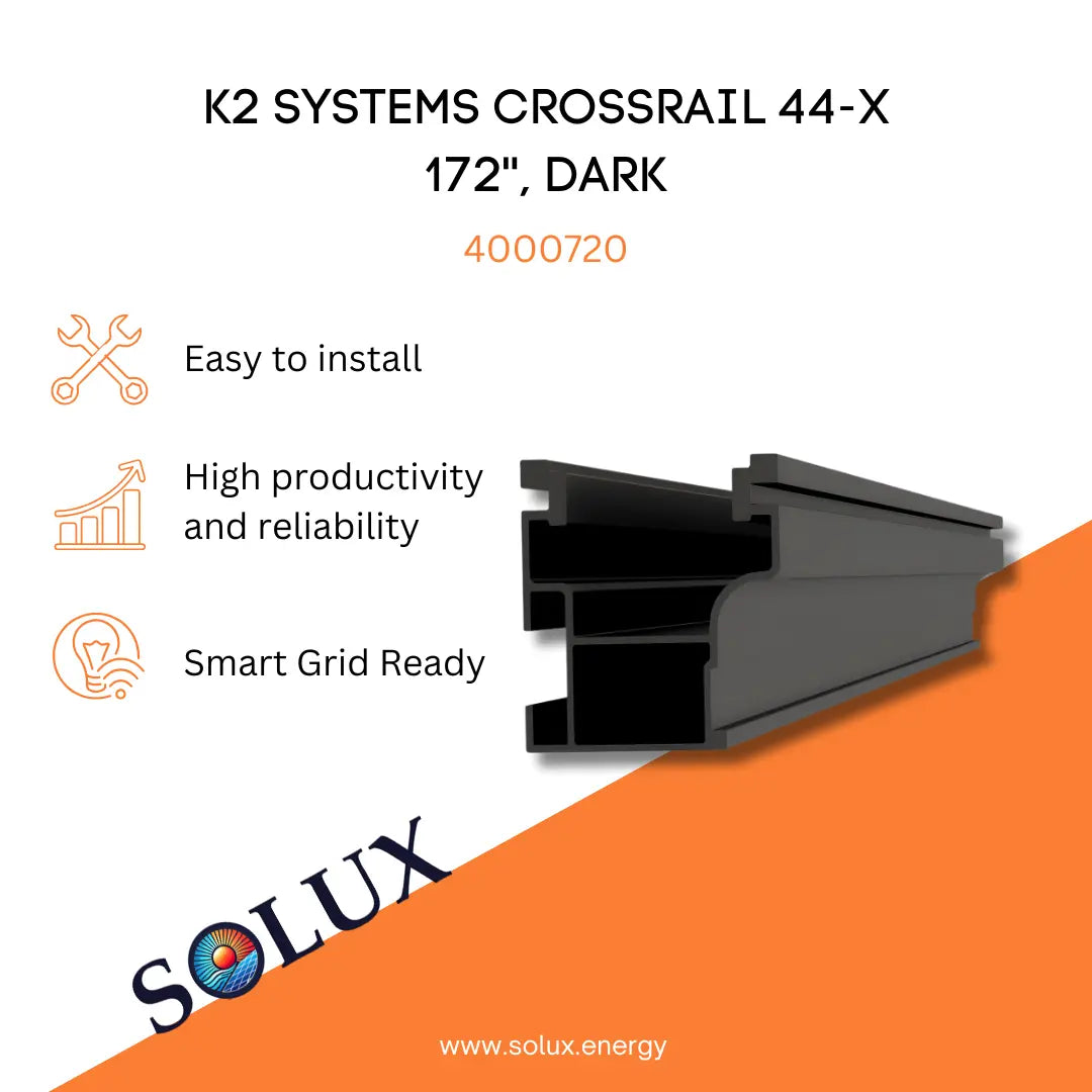 This is an image of K2 Mounting CrossRail 44-X 172'', Dark