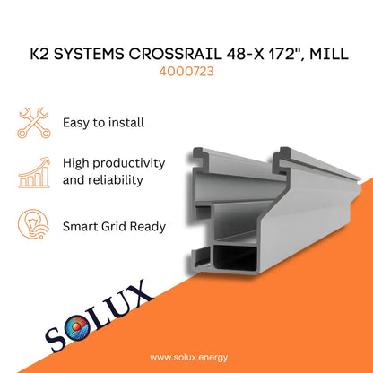 This is an image of Roof Rails - K2 Systems CrossRail 48-X 172'', Mill