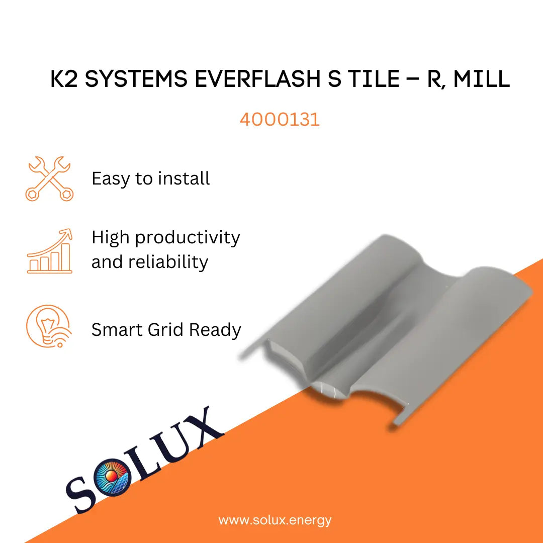 This is an image of S Tile Roof - R, Mill | K2 Systems EverFlash