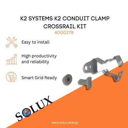 This is an image of Conduit Clamps K2 Systems CrossRail Kit