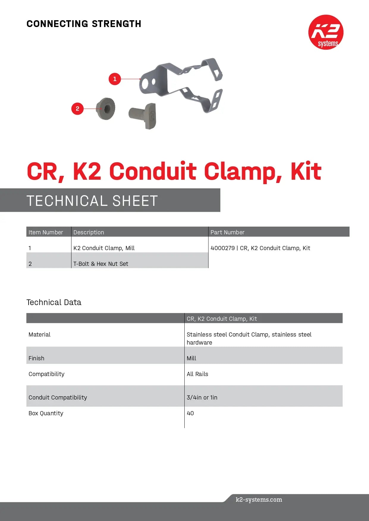 4000279 conduit clamps