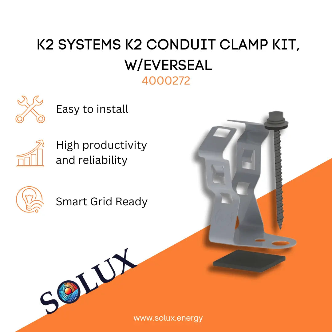 This is an image of Conduit Clamp w/ EverSeal | K2 Systems
