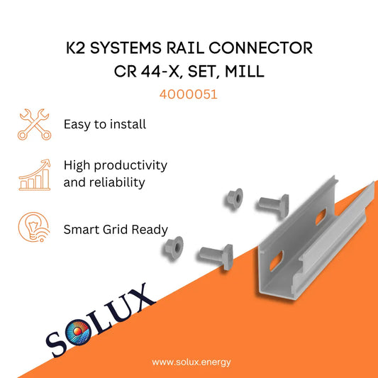 This is an iamge of Connector Sets - K2 Systems Rail Connector CR 44-X, Mill
