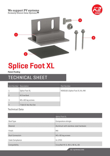 4000162 splice foot