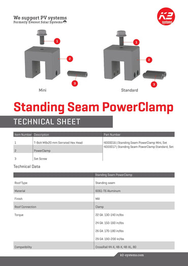 4000016 metal roof standing seam