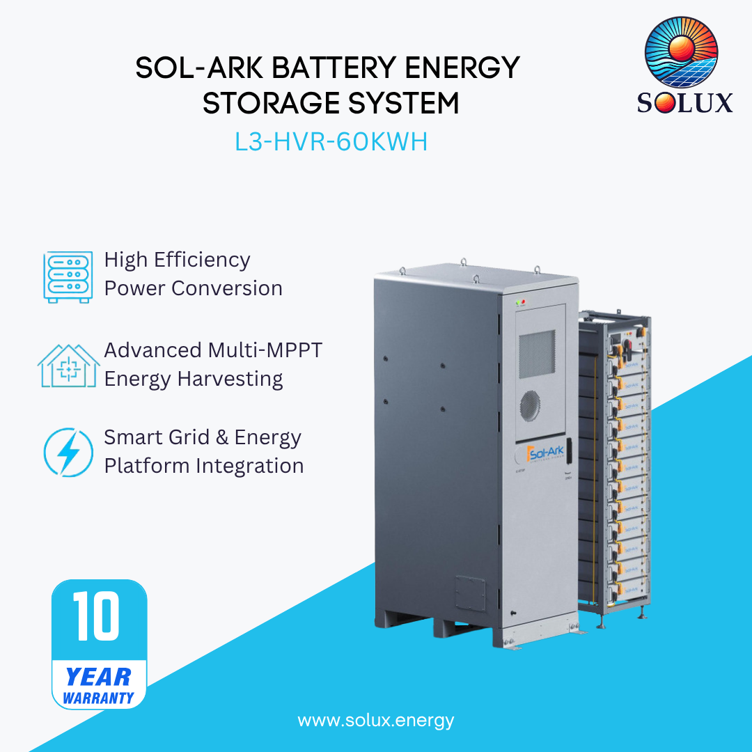 Battery Energy Storage System, 60kWh, 160A, IP55, 208/480V