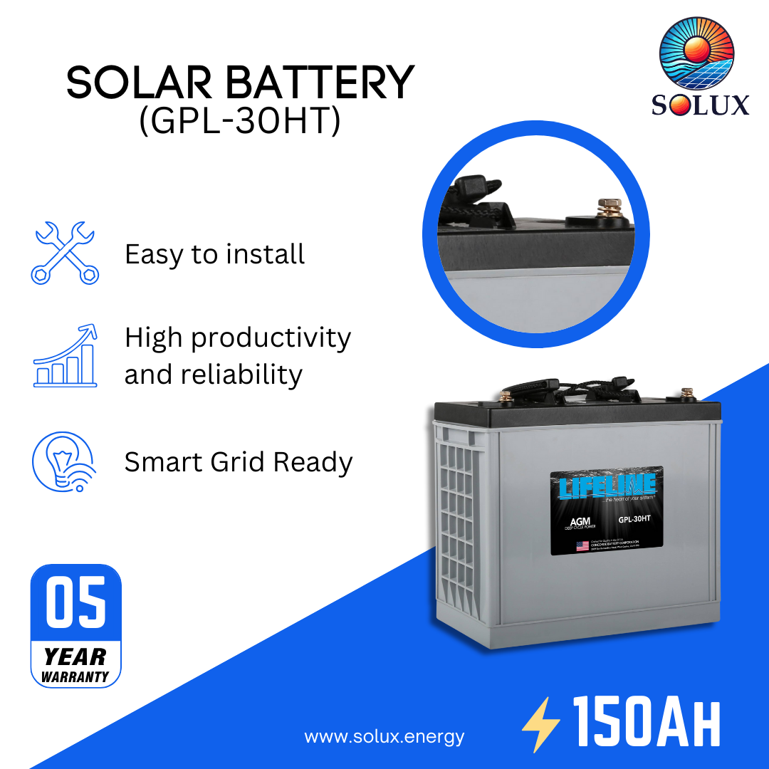 This is an image of Lifeline GPL-30HT 12V 150Ah AGM Sealed Battery